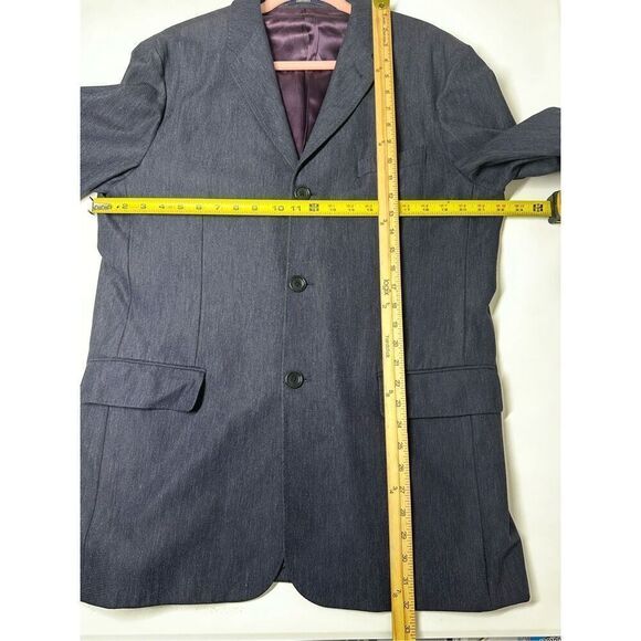 Kenzo Wool Blend Men’s Blazer Gray-Blue Made in Italy Size 48 See Description - Picture 6 of 14